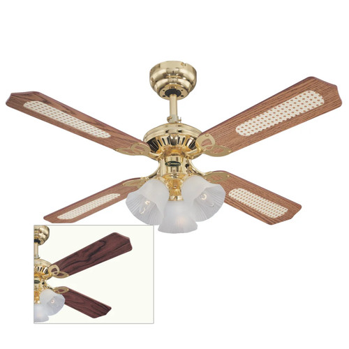 Ceiling fan brass princess - ceiling,