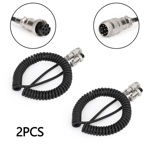 Pin hand mic extension - 2x, 8-pin