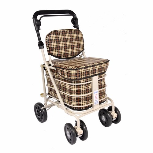 Shopping trolley with seat - shopping,