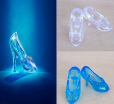10Pairs/lot Fashion Crystal Shoes for 11.5in 11" Cinderella 1/6 Doll Accessories