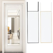 Over the Door Full Length Mirror  Hanging Bedroom Wardrobe Workout Wall Mirror