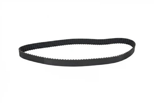 Timing belt with rounded - , tooth