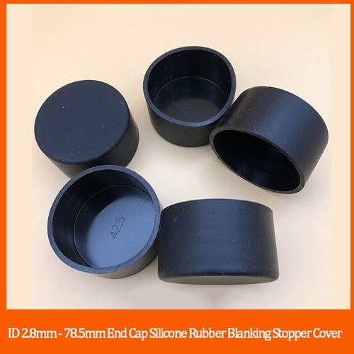Black end cap silicone rubber - end,