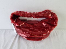 M&S Collection Sequin Top Handle Grab Bag Red NEW F2