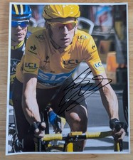 Sir Bradley Wiggins Signed 10x8 Photo