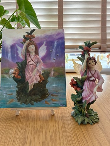Fantasy fairy misty waterfall - fantasy,