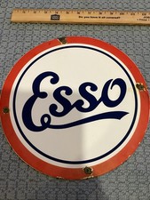 Esso Heavy Metal Gasoline Sign