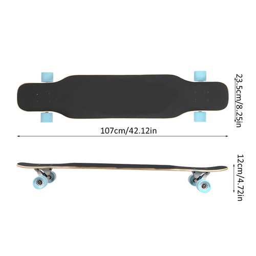 Maple wooden longboard - wooden,