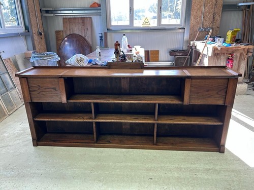 Bookcase large solid oak - large,