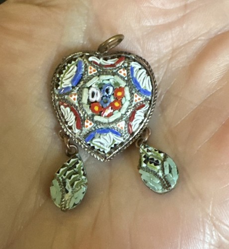 Heart dangles micro mosaic - heart,