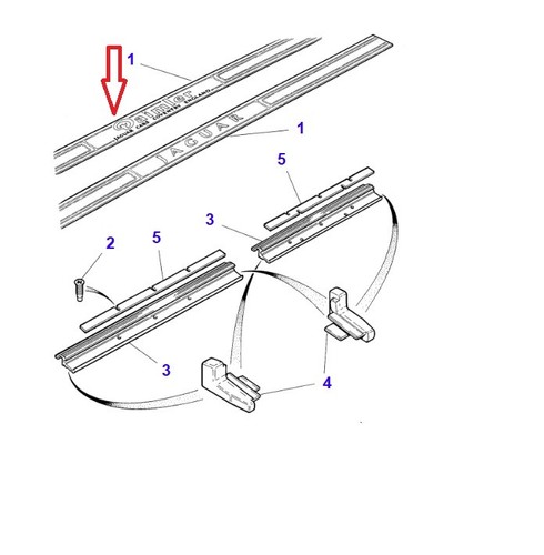 Jaguar rear treadplate - jaguar, xj