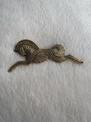 Golden tone horse - horse, pin