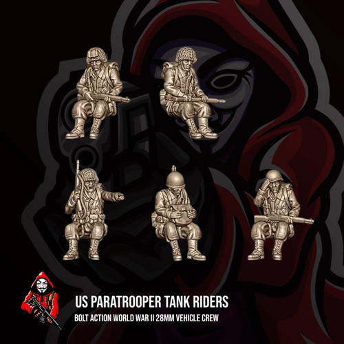Paratrooper tank riders - us,