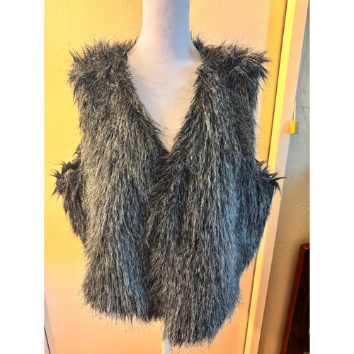 Faux fur vest - faux, 3x