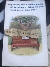 REG MAURICE COMIC/ Saucy/  Park Bench 2d Per Hour 1920s