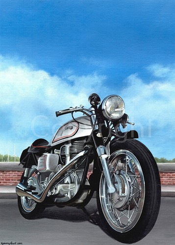 Norton manx iconic motorbike - iconic,