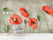 3D Poppy Flower R16678