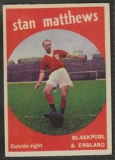 A&BC-FOOTBALL 1960 BLACK BACK-#74- BLACKPOOL - STANLEY MATTHEWS