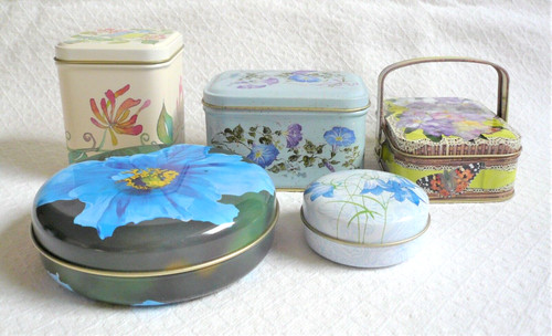Lot assorted lidded tin - lot,