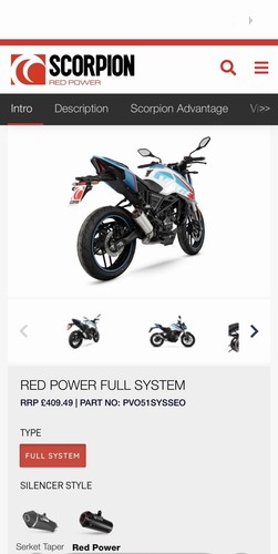 Voge r125 scorpion exhaust - voge,