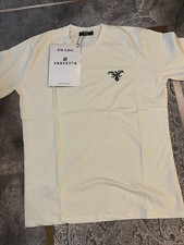 Cream Prada T Shirt Small Cool