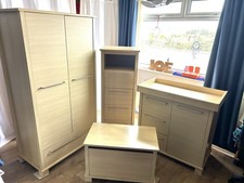 6 Piece Set Mamas & Papas Horizon Oak Nursery Bedroom Furniture