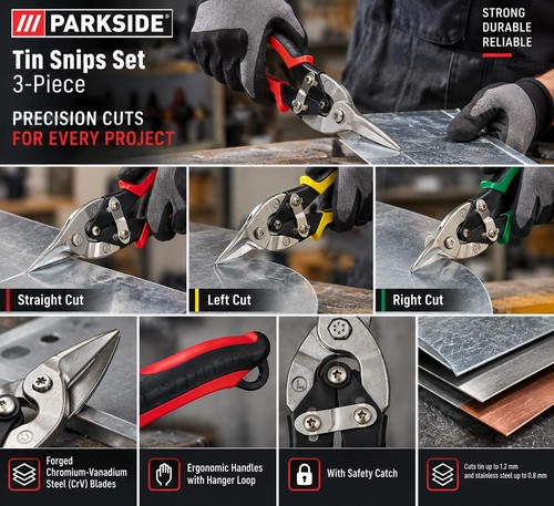 Parkside tin snips - parkside, 3