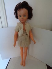 Vintage c.1960s tall doll blue eyes 17 inches teenager fashion