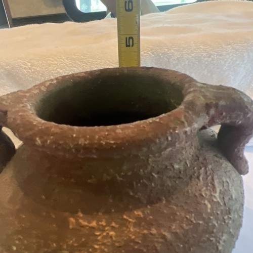 Antique terracotta pot - terracotta,