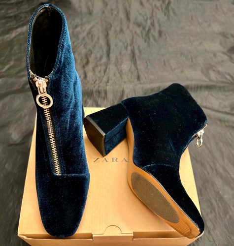 Zara trf velvet ankle - zara,