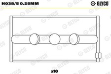 GLYCO H038/5 0.25mm Crankshaft