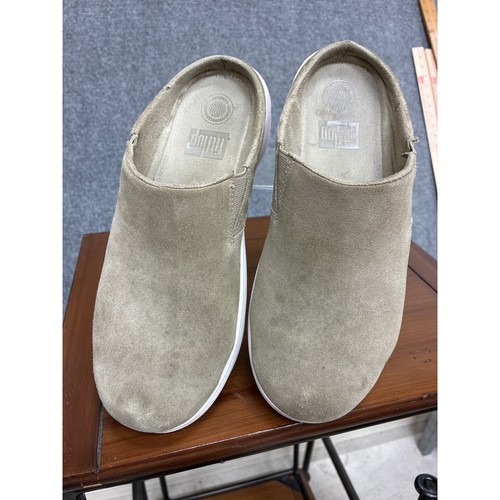 Fitflop shuv suede mules taupe - suede,