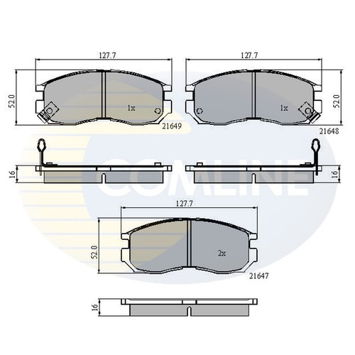 Brake pads set for - brake,