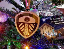 Gold Official Leeds United Christmas Tree Ornament LUFC