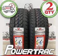 2 X 215 70 15C POWERTRAC 215/70R15C 109/107R VAN BRAND NEW M+S TYRES 2157015C