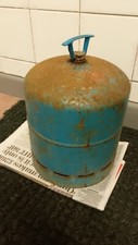 Camping Gaz 907 (empty)  gas bottle -with handle. Attach to stoves, lantern, BBQ