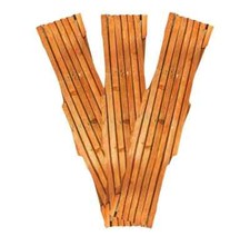 6ft x 1ft Garden Outdoor Expanding Trellis - Tan - Pack of 3