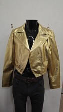 Ladies Gold Shinny Cropped