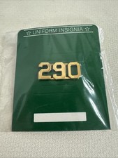 290 Gold Police Collar Brass -