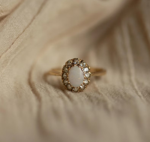 Oval lab created fire opal - fire,