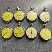 8x WW2 ANTI SUBMARINE TORPEDO TIMER ADMIRALTY PATT.NO.6 STOPWATCH WALTHAM 