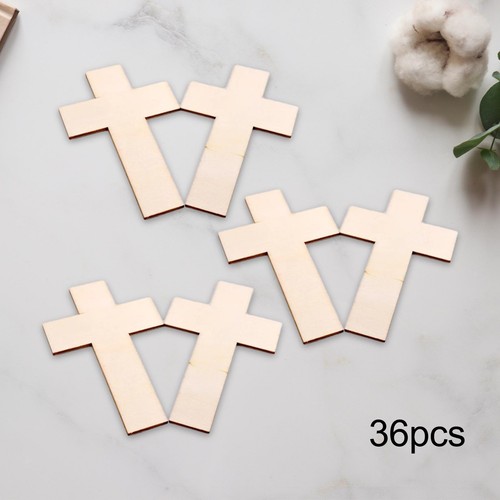36x small wood crosses - 36x,