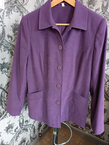 Grape coloured ladies jacket - coloured,