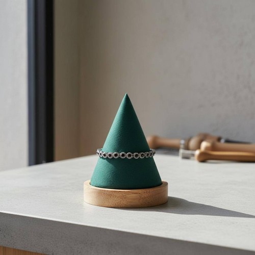 Wooden cone display - cone,