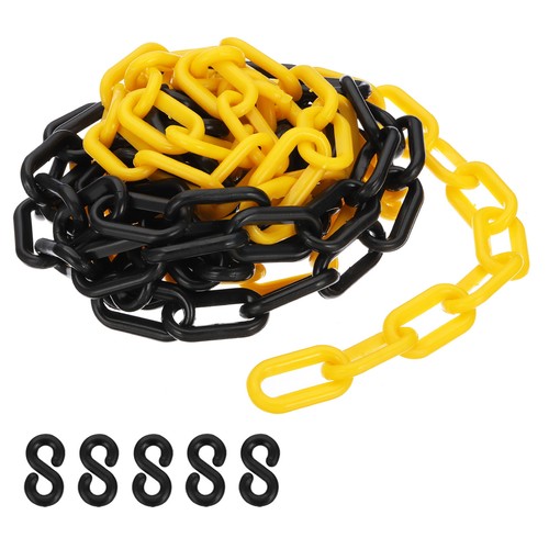 Yellow black plastic chain 10 - chain,,