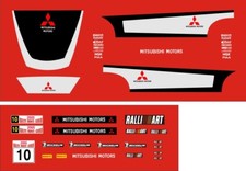 REPLICA LANCER / EVO - WRC GRAPHICS / DECALS  TO FIT MITSUBISHI