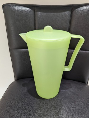 Green plastic pitcher jug - green,