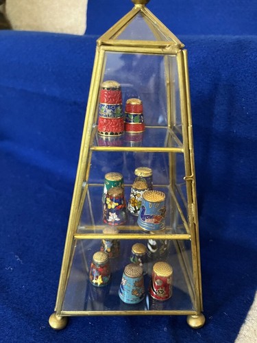 Cloisonne thimbles - 13,