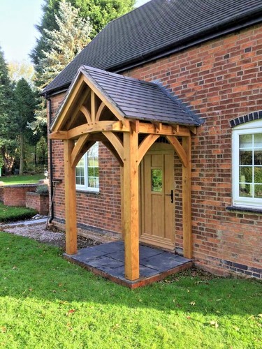 Bespoke oak porch - oak, kit