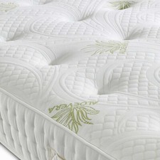 Aloe Vera 1000 Pocket Sprung Mattress Medium Firm Natural Fillings 3FT–6FT